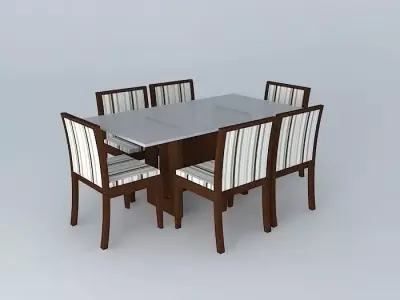 Dinner table Free 3D model buy