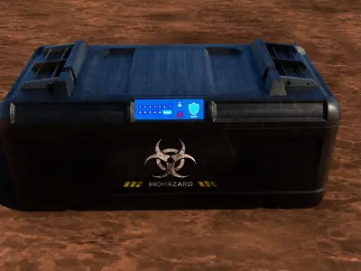 Loot box container Low-poly 3D model