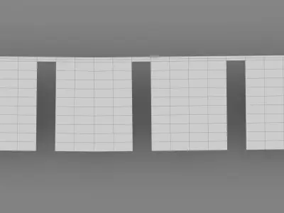 Tibetan Prayer Flags Game Ready for UE 5 or Maya Low-poly 3D model