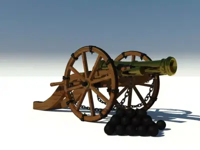 Cannon Louis XIV 3D model