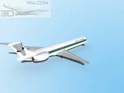Falcon3D MD-80 Bulgarian Charter 3D model