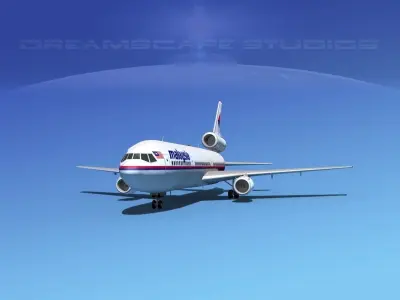 Douglas DC-10 Malaysia 3D model