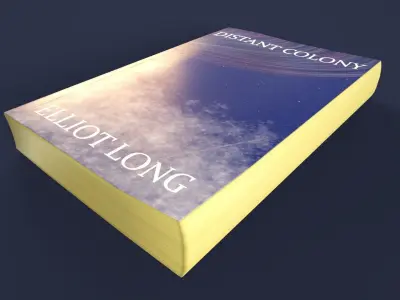 Paperback Book Low-poly 3D model