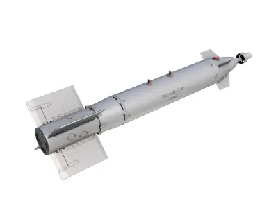 China Chinese LT-2 LS-500 Laser Guided Bomb Low-poly 3D model