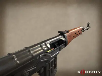 AAA FPS Dragunov SVD Low-poly 3D model