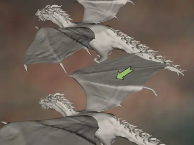 Creation Kit for Celestial Dragonis Low-poly 3D model