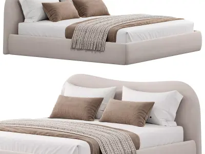 Aurore Bed By Bodema 3D model