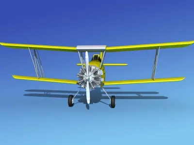 Grumman G-164 AgCat V03 3D model