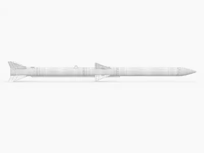 AIM-120 AMRAAM Beyond-Visual-Range Missile 3D model