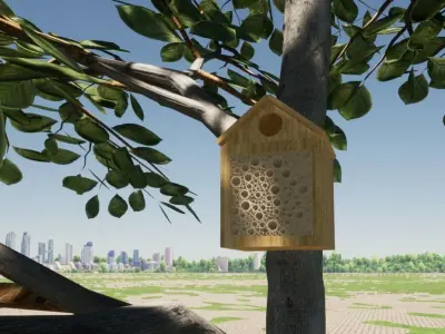 Insect or bee box 3D model