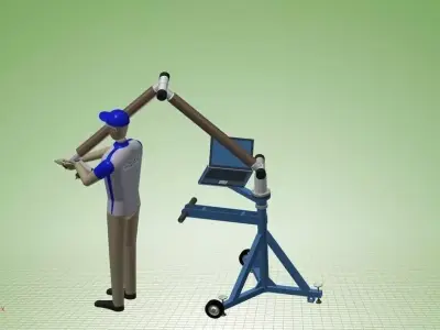 Faro-Arm CMM Mobile Stand Free 3D model