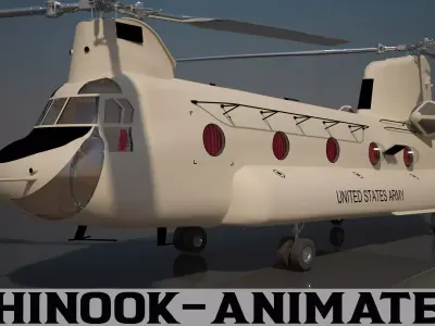 US Army Chinook CH 47 F 3D model