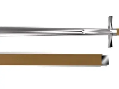 Sword - English Broadsword 3D model