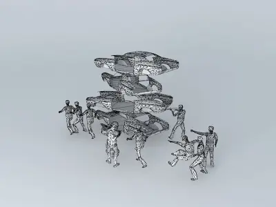 Algerian Illegal Business Ends with a Massacre Free 3D model