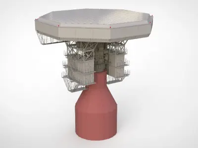 radar station  Krona 3D model