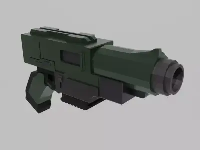 Warhammer 40k Hand Cannon Low-poly 3D model