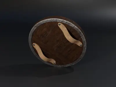 MEDIEVAL SHIELD Low-poly 3D model