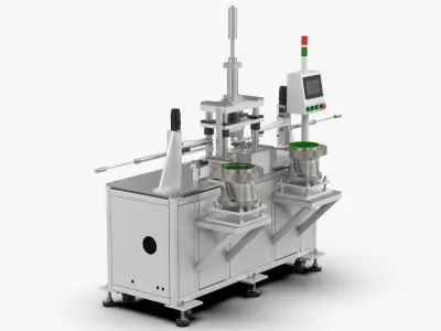 Automatic Shaft Loading and Unloading Press Machine 3D model