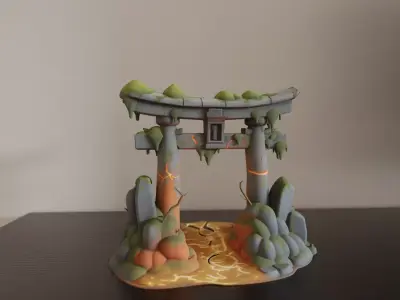 Japanese portal torii 3D print model get