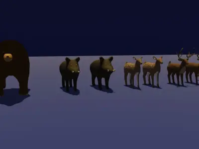 LowPoly Animal Pack Low-poly 3D model