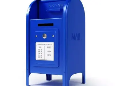 United States Post Office Box 3D model