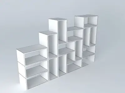 bookcase bookshelf Free 3D model