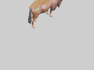 Bokhara Markhor grazing model 3D model