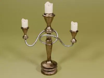 candle Free low-poly 3D model