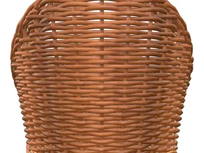 IRA Roti Serving Flower Fruit Vegetable basket Low-poly 3D model
