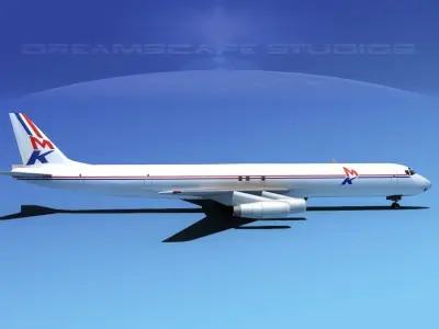 Douglas DC-8-63F MK Air Cargo 3D model