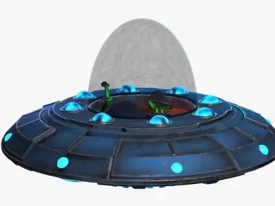 UFO Spaceship Free 3D model