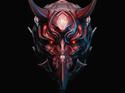 Oni Mask Free 3D model