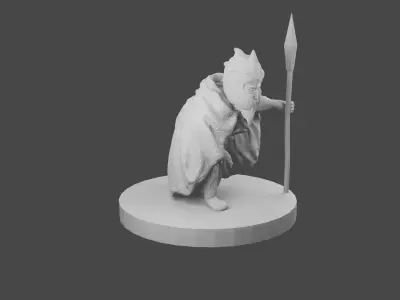 Spearman lord of rings miniature Free 3D print model