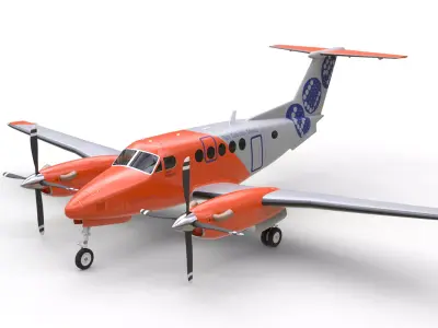 Beechcraft King Air B200  3D model