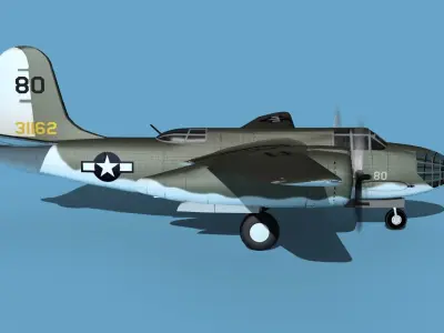 Douglas A-20A Havoc V01 3D model