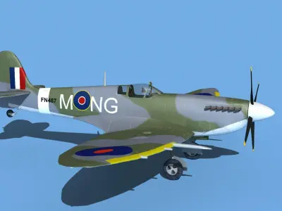 Supermarine Spitfire Mk IXb V03 3D model