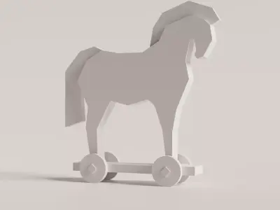 Trojan Horse low poly Free 3D model