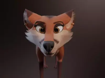Nika Fox Version 2 Free 3D model