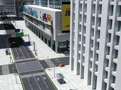 High Def City Street 2 3D model