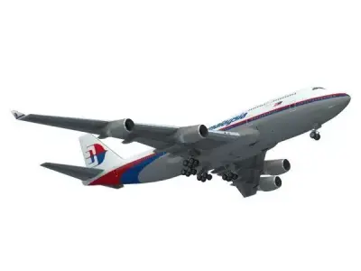 747-400 Malaysia Airlines 3D model