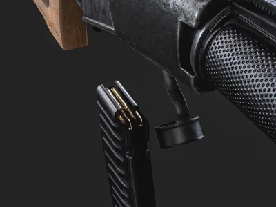 VSS Sniper Rifle Low-poly 3D model