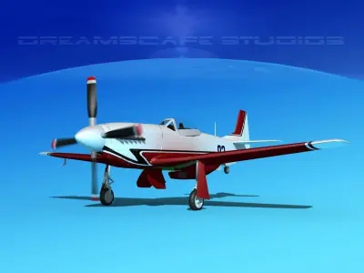 P-51 Mustang Sport V06 3D model