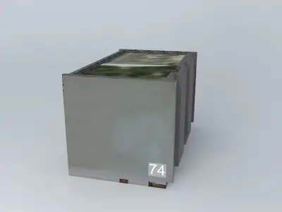 Western housing 74 társasháza- Bytovka č.74 Free 3D model