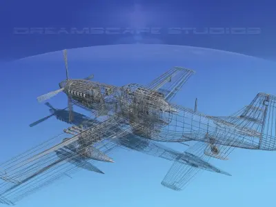 P-51D Mustang Korean Air Force 3D model