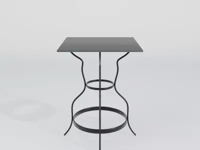 Modern Wooden Dining Table  Elegant and Durable Design Free low-poly 3D model