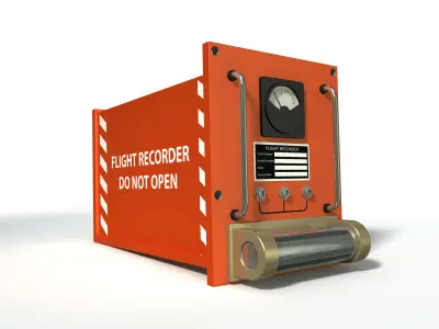 Flight Recording Box 3D model