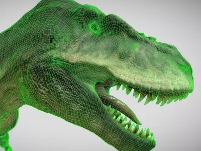 The Ultimate Tarbosaurus bataar Low-poly 3D model