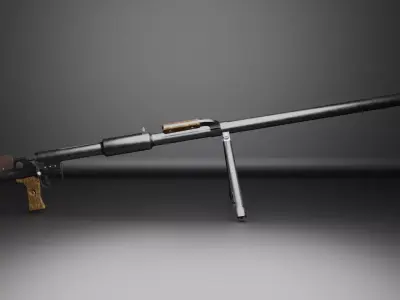 PTRD-41 Weapon model 3D Low-poly 3D model