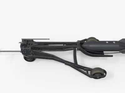 Bomb Carts - Terminal Trailers German WW2 Low-poly 3D model