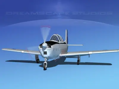 Beechcraft T-34 Mentor Chile 3D model